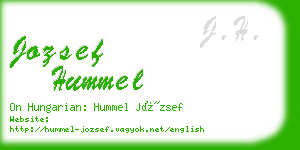 jozsef hummel business card